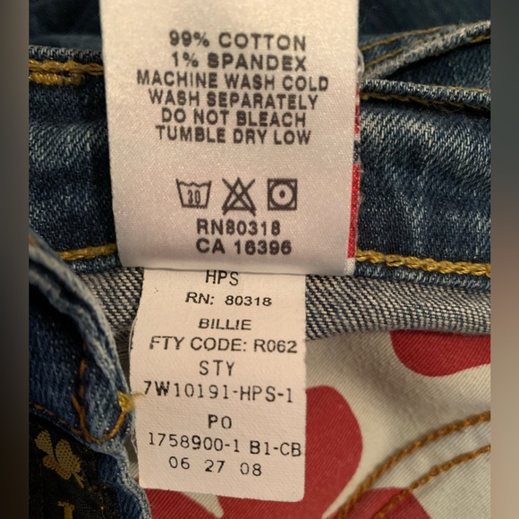 Lucky brand retro rider long length jeans size 28 long - Picture 12 of 13